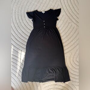 SOLD Black Maxi Dress